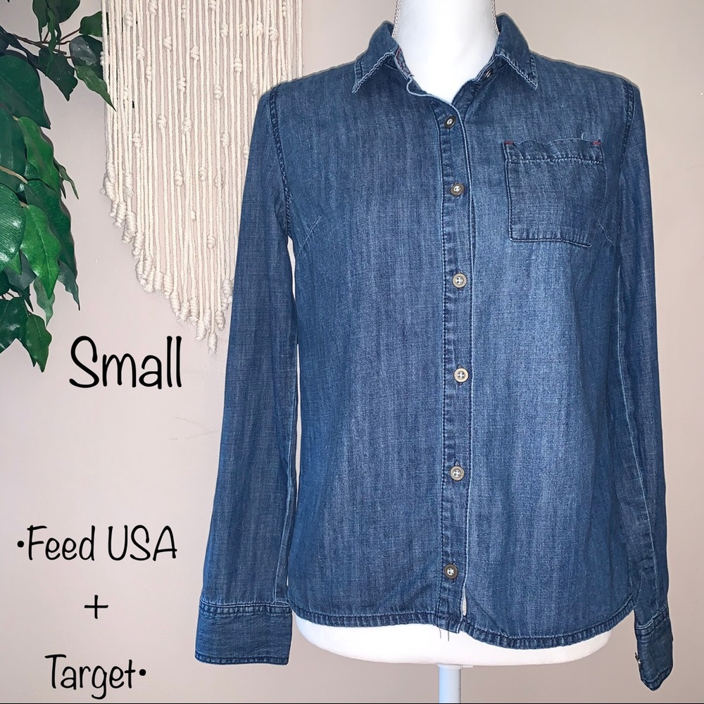 Feed USA + Target Collaboration Denim Shirt, Small